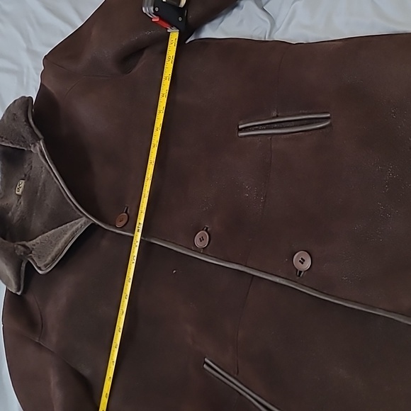 3/4 Length long Winter  genuine leather         jacket. - Picture 12 of 14
